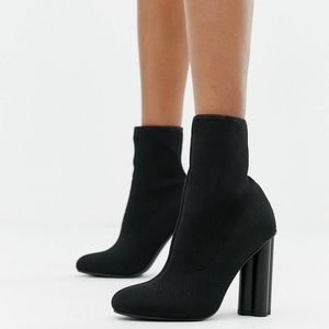 ASOS heeled sock booties
